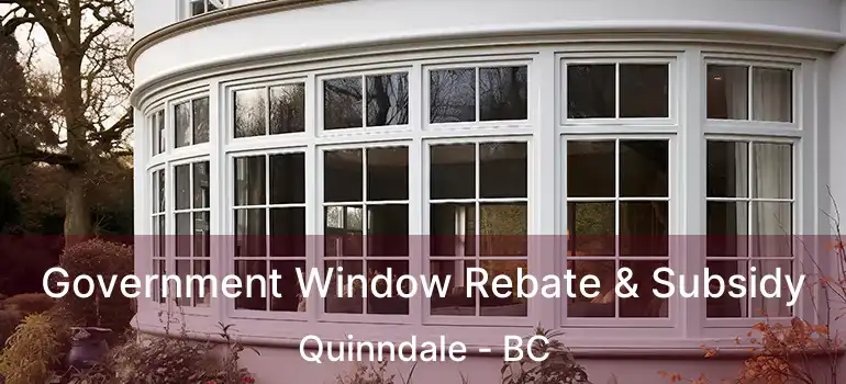  Government Window Rebate & Subsidy Quinndale - BC