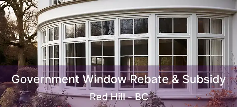  Government Window Rebate & Subsidy Red Hill - BC