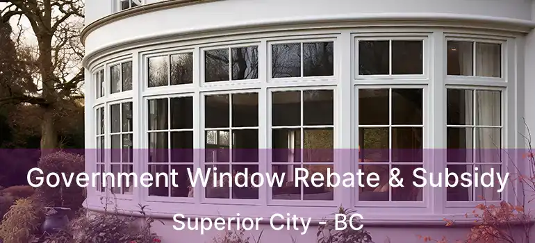  Government Window Rebate & Subsidy Superior City - BC
