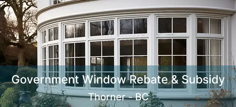  Government Window Rebate & Subsidy Thorner - BC