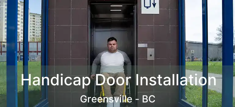  Handicap Door Installation Greensville - BC