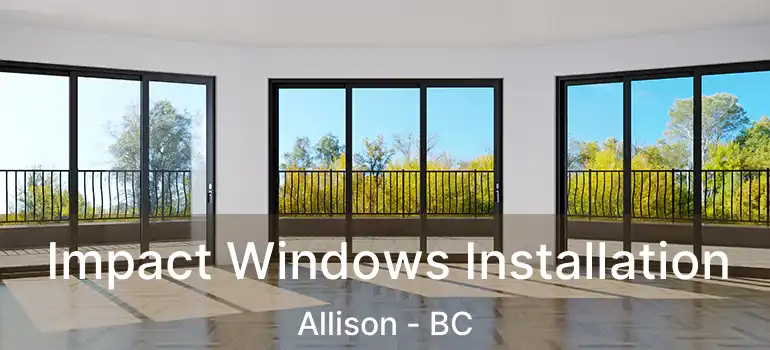 Impact Windows Installation Allison - BC