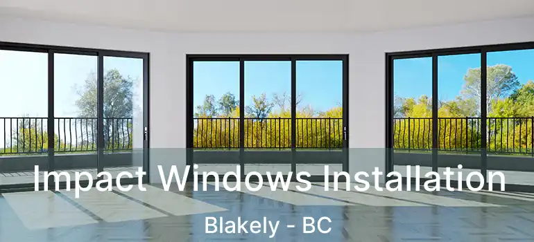  Impact Windows Installation Blakely - BC