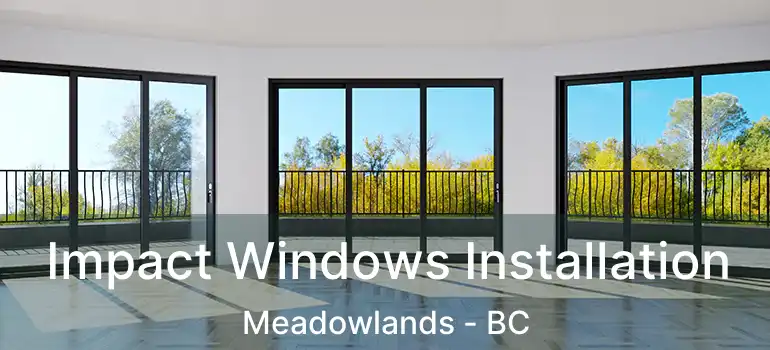  Impact Windows Installation Meadowlands - BC