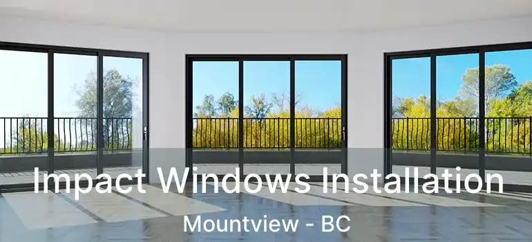  Impact Windows Installation Mountview - BC