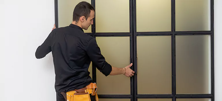 Patio French door installation in Delta, BC