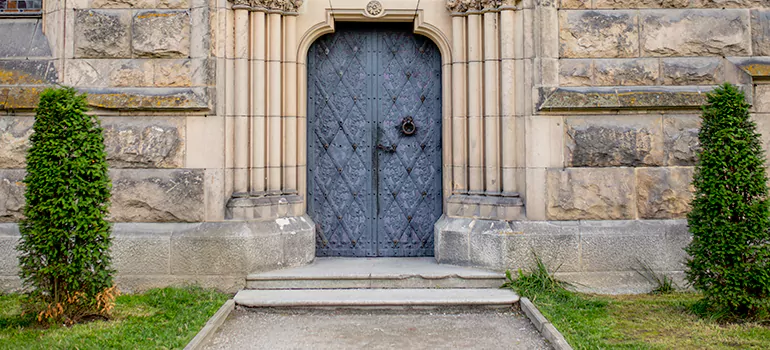 Traditional Double Front Doors in Delta, British Columbia