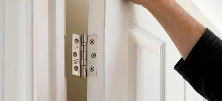 Bathroom Stall Door Hinge Repair in Delta, BC