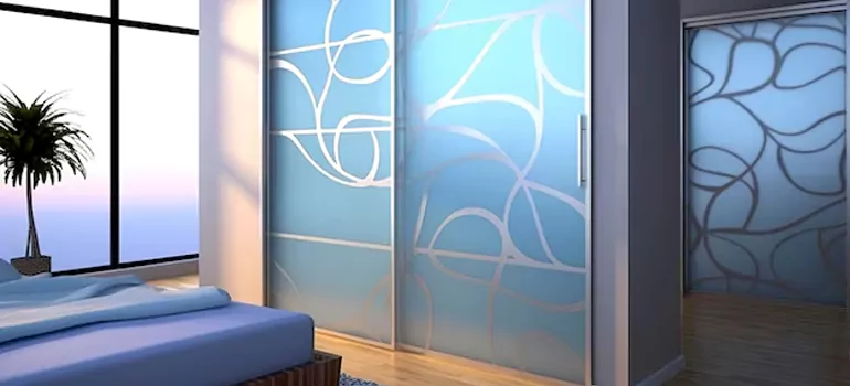 Frosting Glass Cabinet Doors in Delta, BC