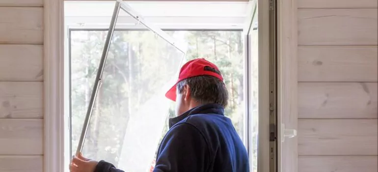 Expandable Window Screen Installation in Delta, British Columbia