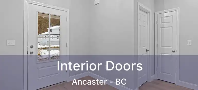  Interior Doors Ancaster - BC
