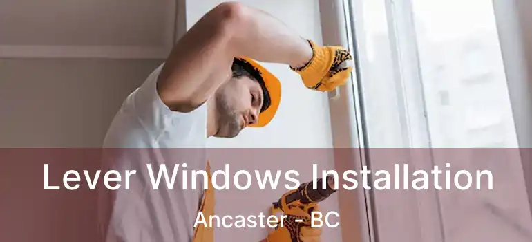  Lever Windows Installation Ancaster - BC