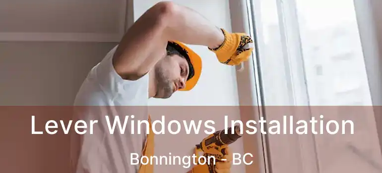  Lever Windows Installation Bonnington - BC