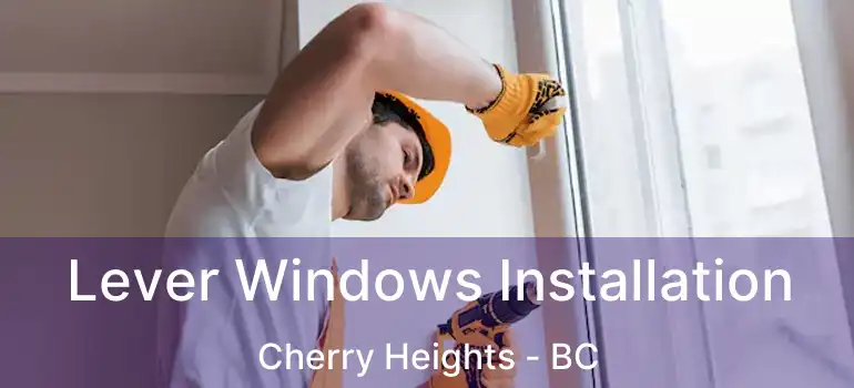  Lever Windows Installation Cherry Heights - BC