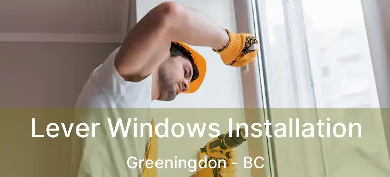  Lever Windows Installation Greeningdon - BC