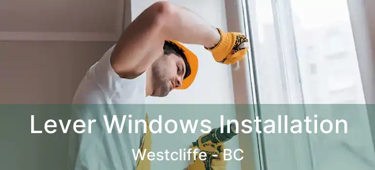  Lever Windows Installation Westcliffe - BC