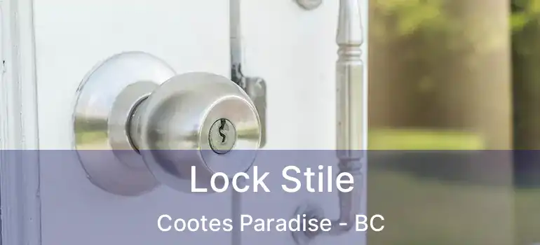  Lock Stile Cootes Paradise - BC