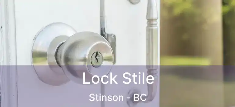  Lock Stile Stinson - BC