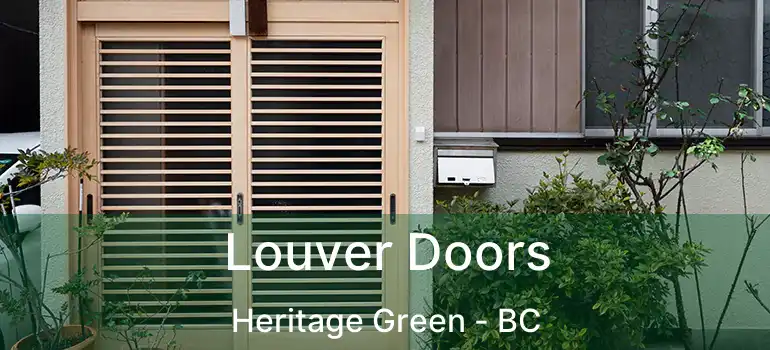  Louver Doors Heritage Green - BC