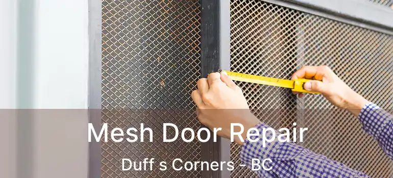  Mesh Door Repair Duff s Corners - BC