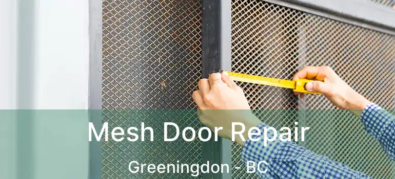  Mesh Door Repair Greeningdon - BC