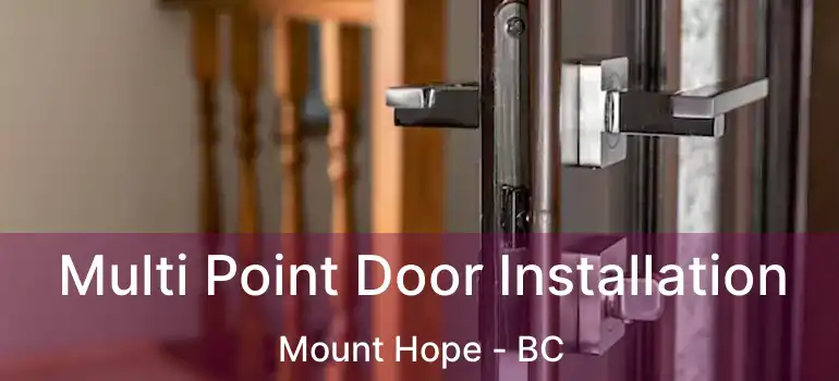  Multi Point Door Installation Mount Hope - BC