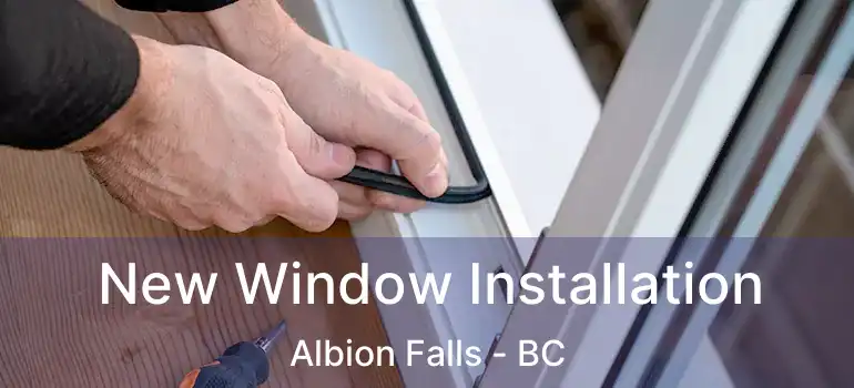  New Window Installation Albion Falls - BC