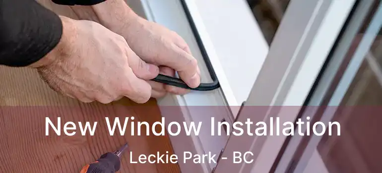  New Window Installation Leckie Park - BC