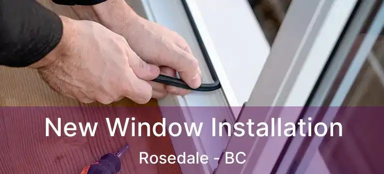 New Window Installation Rosedale - BC