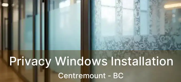  Privacy Windows Installation Centremount - BC