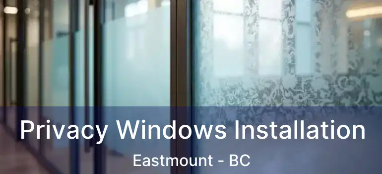  Privacy Windows Installation Eastmount - BC