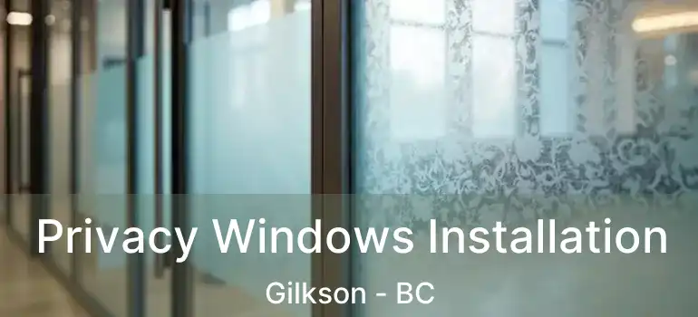  Privacy Windows Installation Gilkson - BC