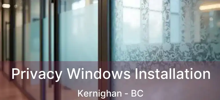  Privacy Windows Installation Kernighan - BC
