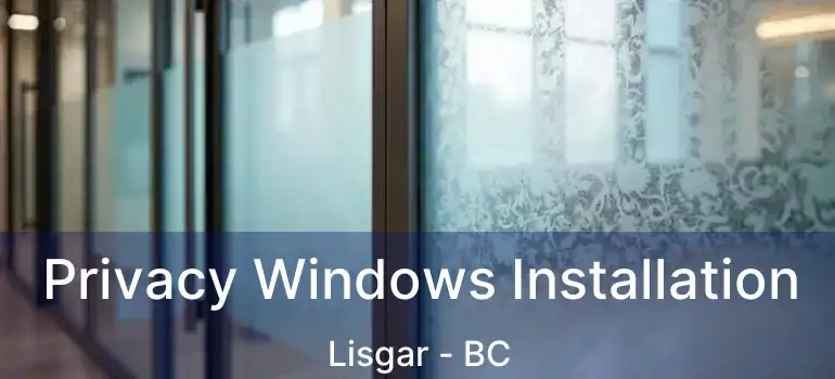  Privacy Windows Installation Lisgar - BC
