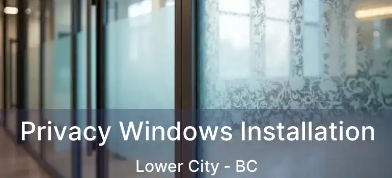  Privacy Windows Installation Lower City - BC