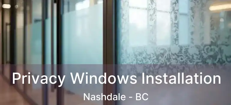  Privacy Windows Installation Nashdale - BC