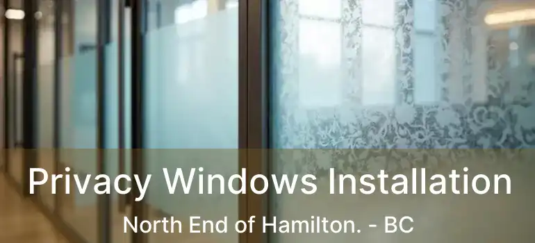  Privacy Windows Installation North End of Hamilton. - BC