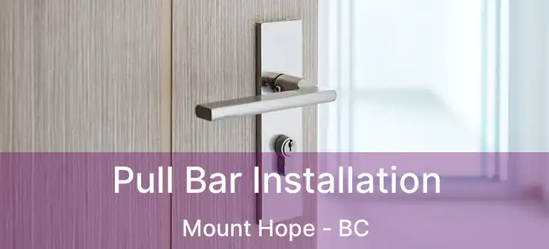  Pull Bar Installation Mount Hope - BC