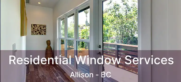  Residential Window Services Allison - BC