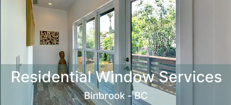  Residential Window Services Binbrook - BC