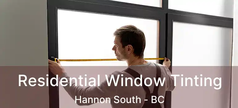  Residential Window Tinting Hannon South - BC
