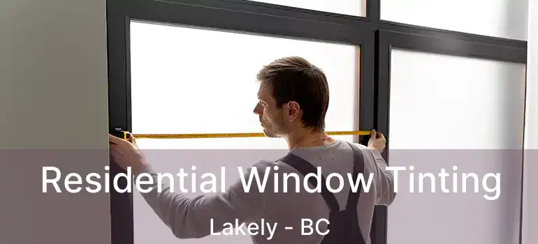  Residential Window Tinting Lakely - BC