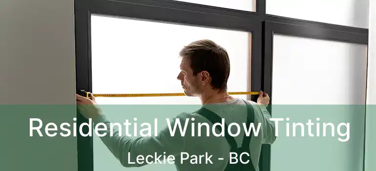  Residential Window Tinting Leckie Park - BC