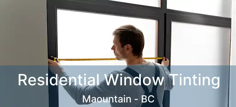  Residential Window Tinting Maountain - BC