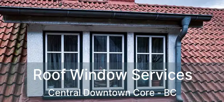 Roof Window Services Central Downtown Core - BC