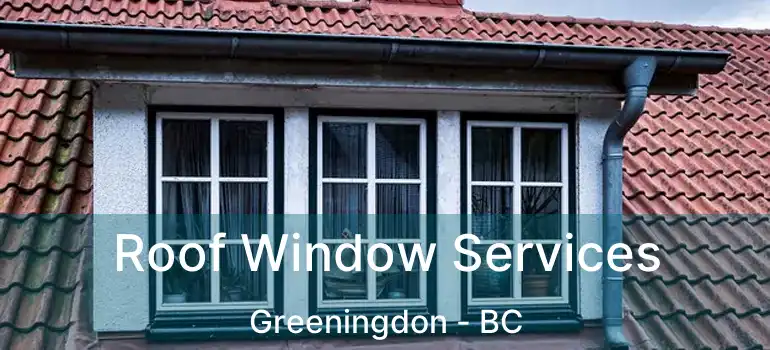  Roof Window Services Greeningdon - BC