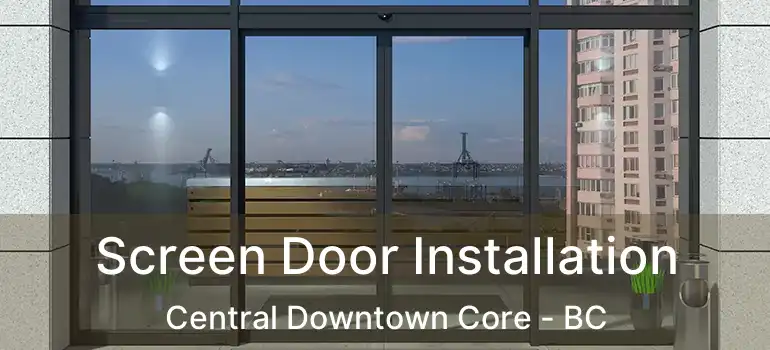  Screen Door Installation Central Downtown Core - BC