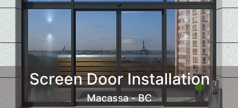  Screen Door Installation Macassa - BC