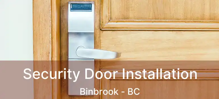  Security Door Installation Binbrook - BC