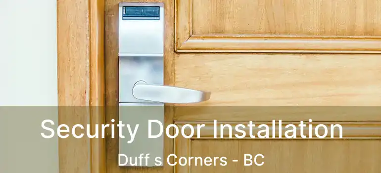  Security Door Installation Duff s Corners - BC